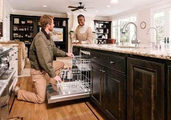 dishwasher in a kitchen